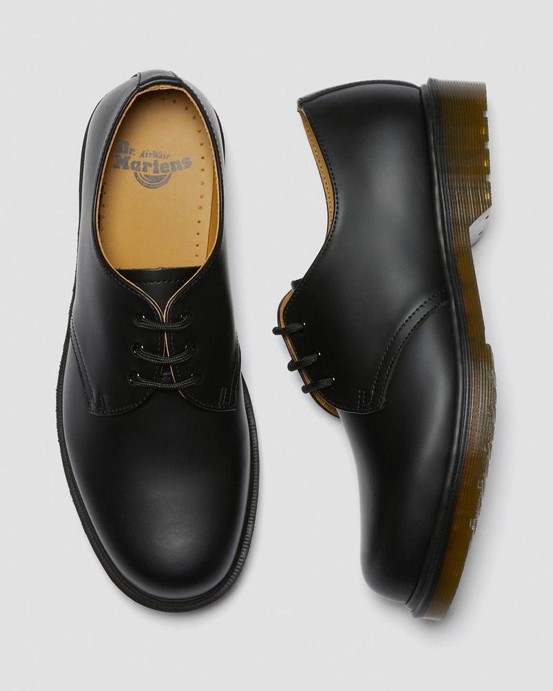 Dr Martens 1461 Plain Welt Smooth Leren Oxford Schoenen Heren Zwart | NL 214UZG